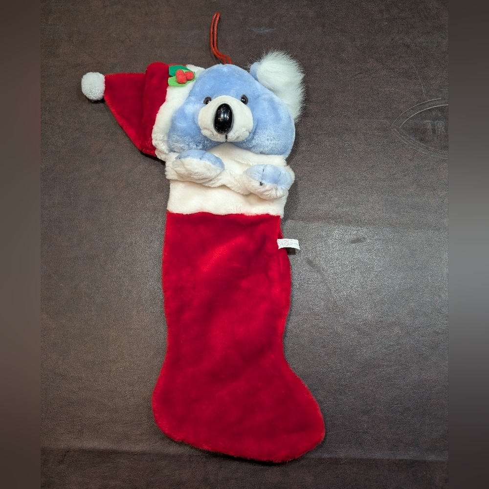 Plush Koala Christmas Stocking